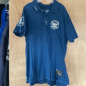 Affliction Polo Shirt 2XL like new condition